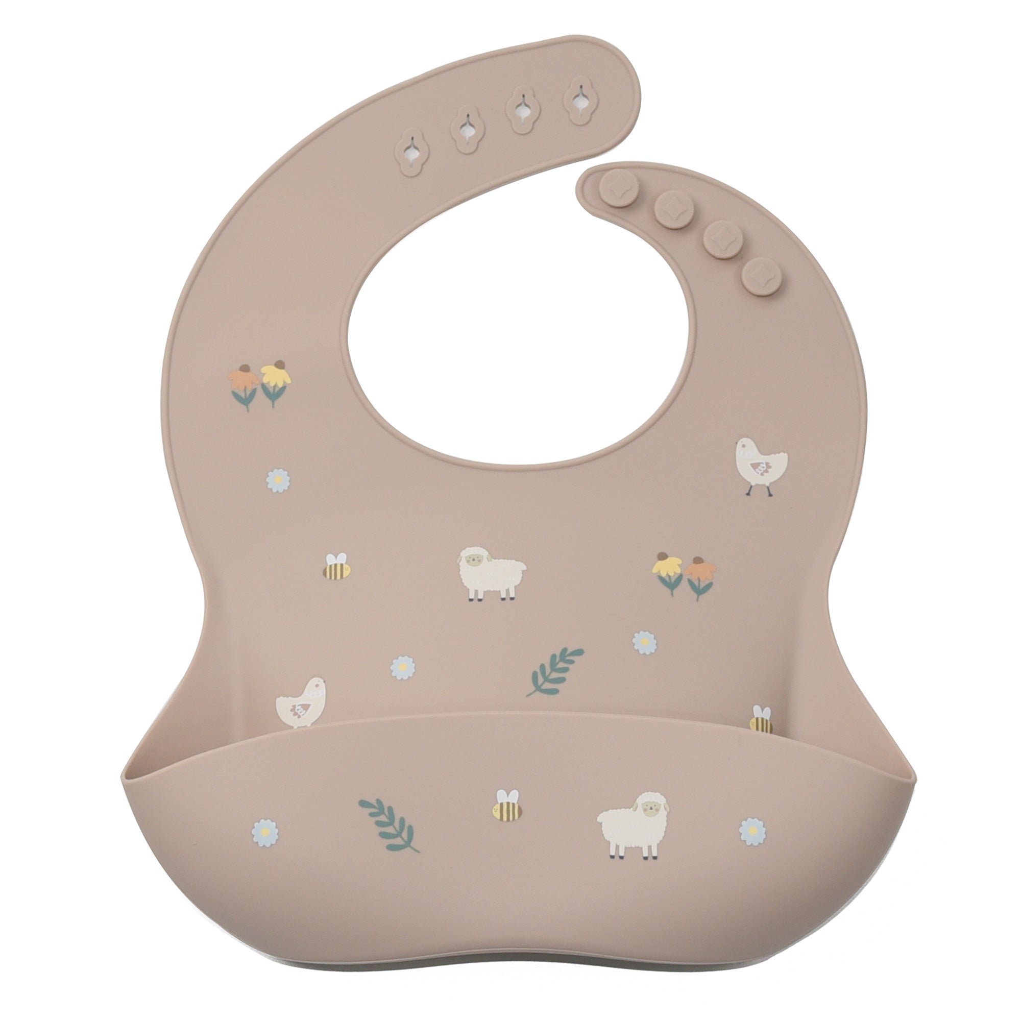 noüka Design Bib - Barn Yard (Sold in case of 2, Qty of 1 =2)