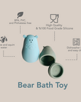 noüka Bear Bath Toy-Leaf Set (Min. of 2 PK, Multiples of 2 PK)