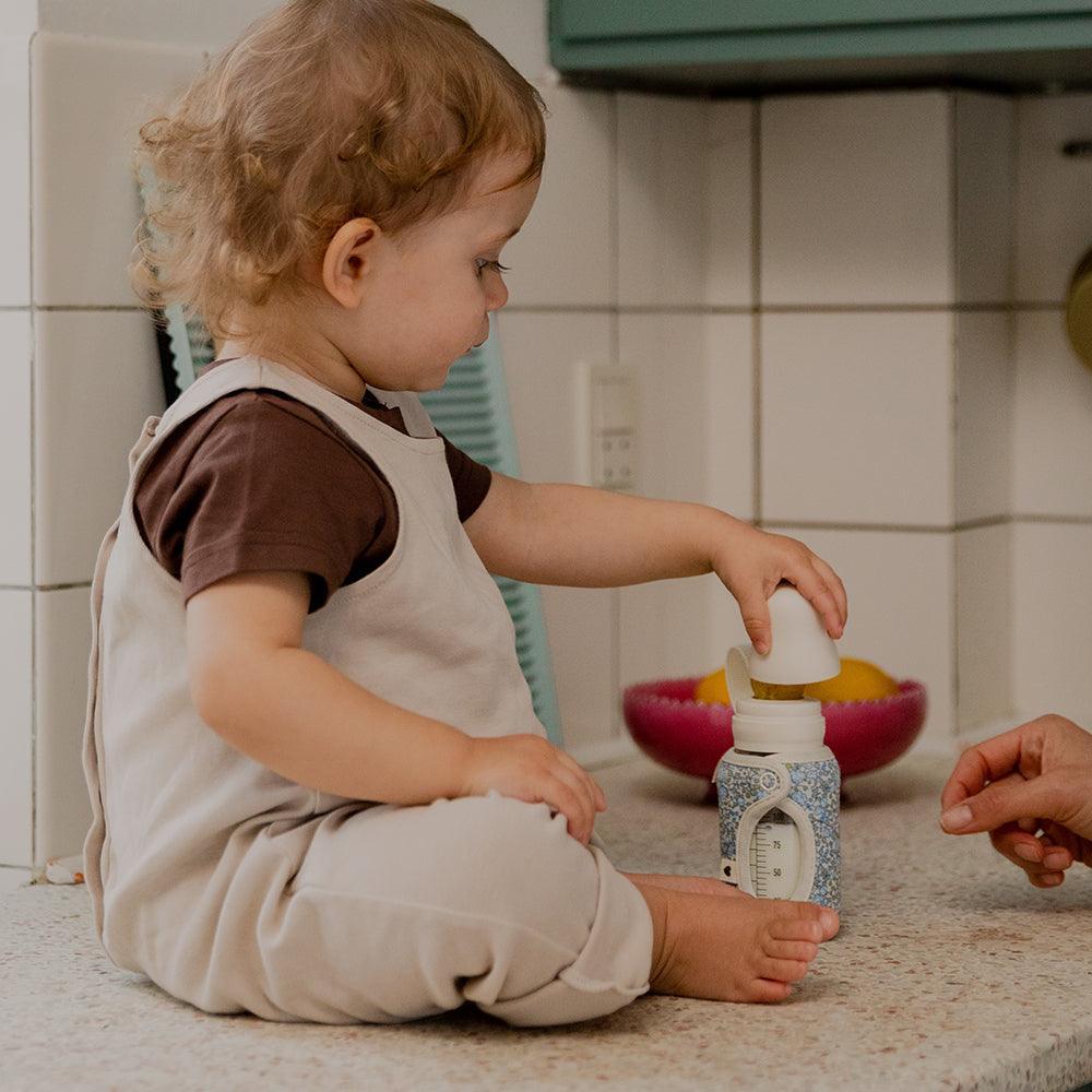 BIBS x LIBERTY Baby Bottle Sleeve Large - Capel Sage (Min. of 2 PK, multiples of 2 PK)
