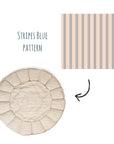 Play&Go Bloom Stripes Blue organic babymat (Min of 1, multiples of 1)