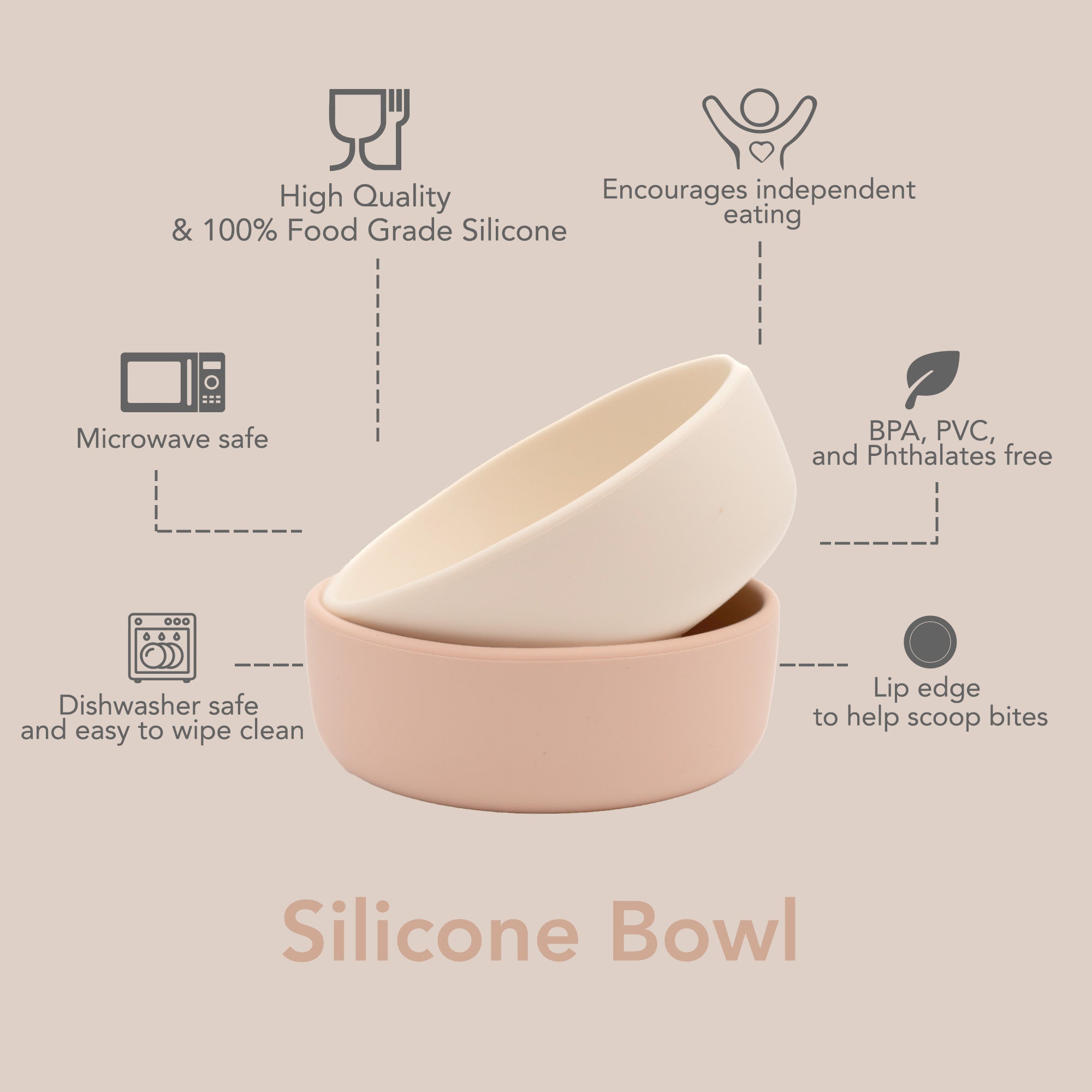 noüka Bowl - Soft Blush (Min. of 2 PK, Multiples of 2 PK)