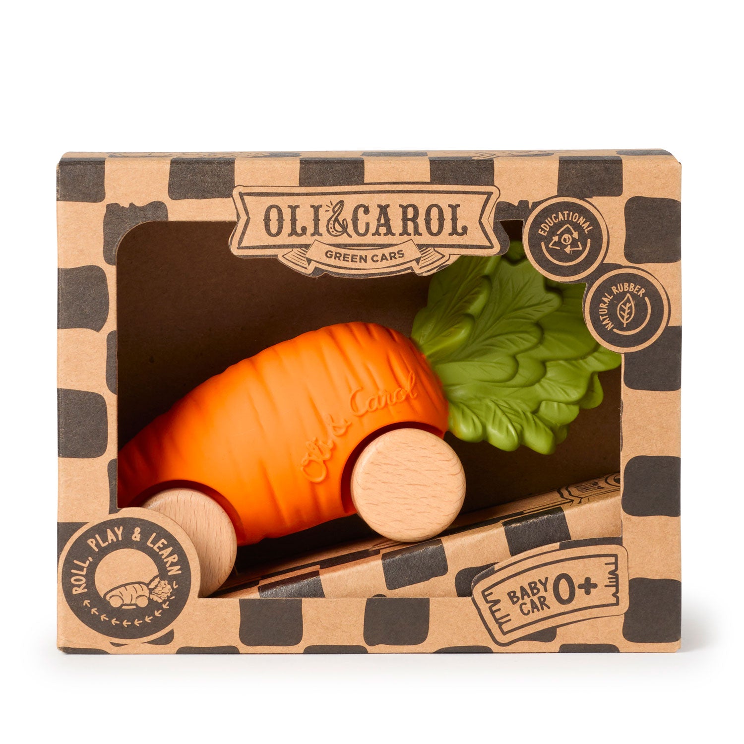 Oli & Carol Cathy The Carrot Baby Car Toy (Min. of 2 PK, multiples of 2 PK)