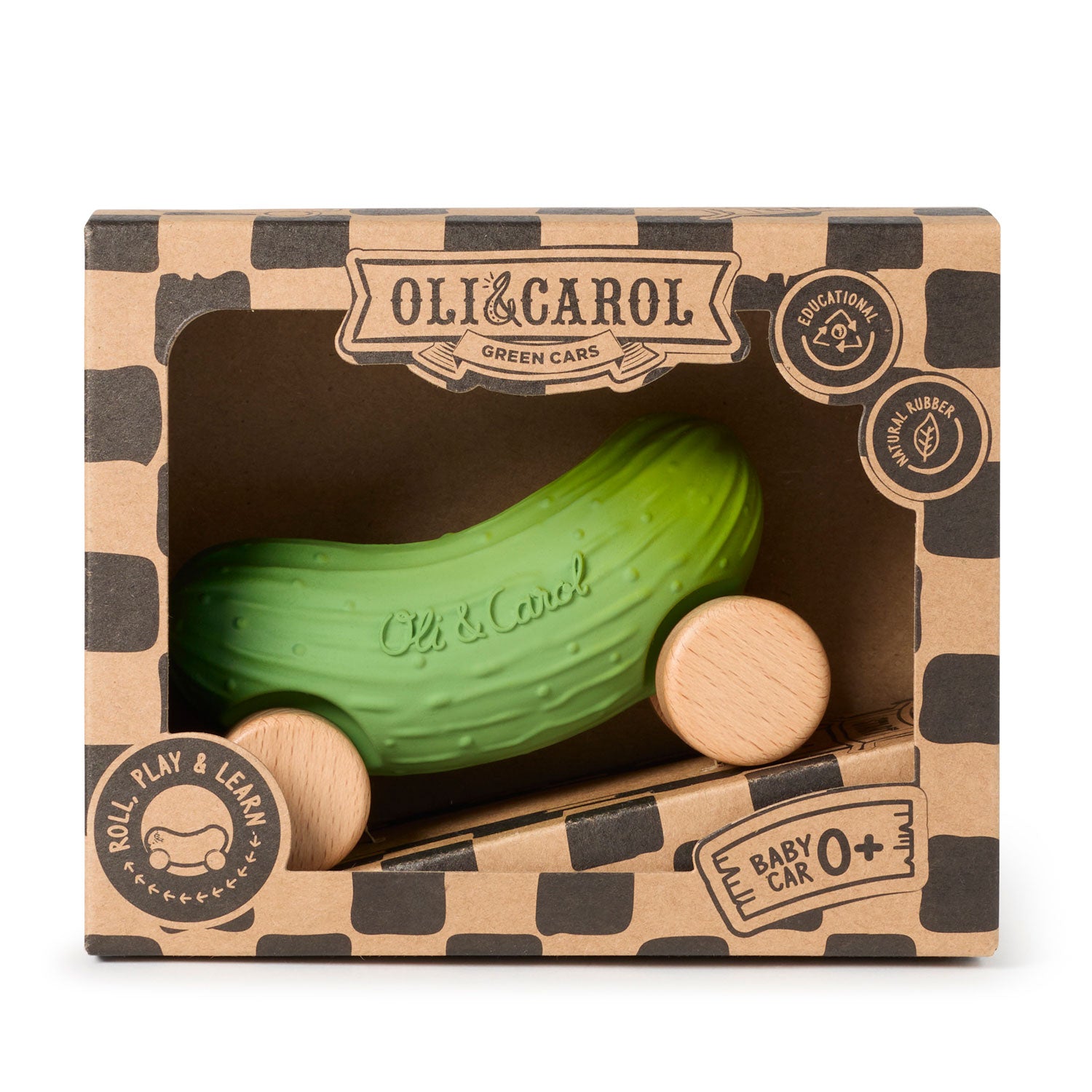 Oli & Carol Pepino The Cucumber Baby Car Toy (Min. of 2 PK, multiples of 2 PK)