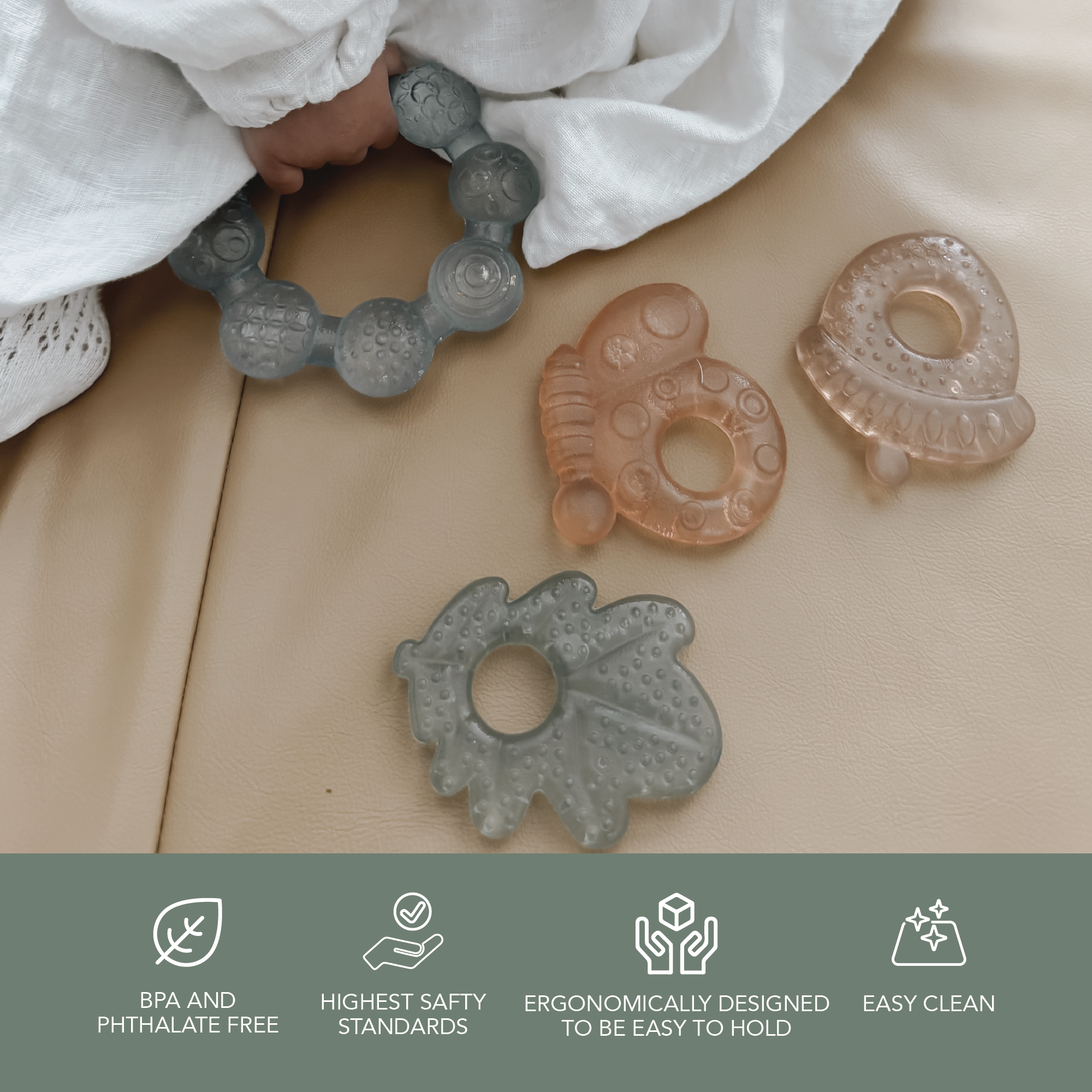 noüka Cooling Nature Teether - Earth (Sold in Case of 2, Qty of 1=2 products)