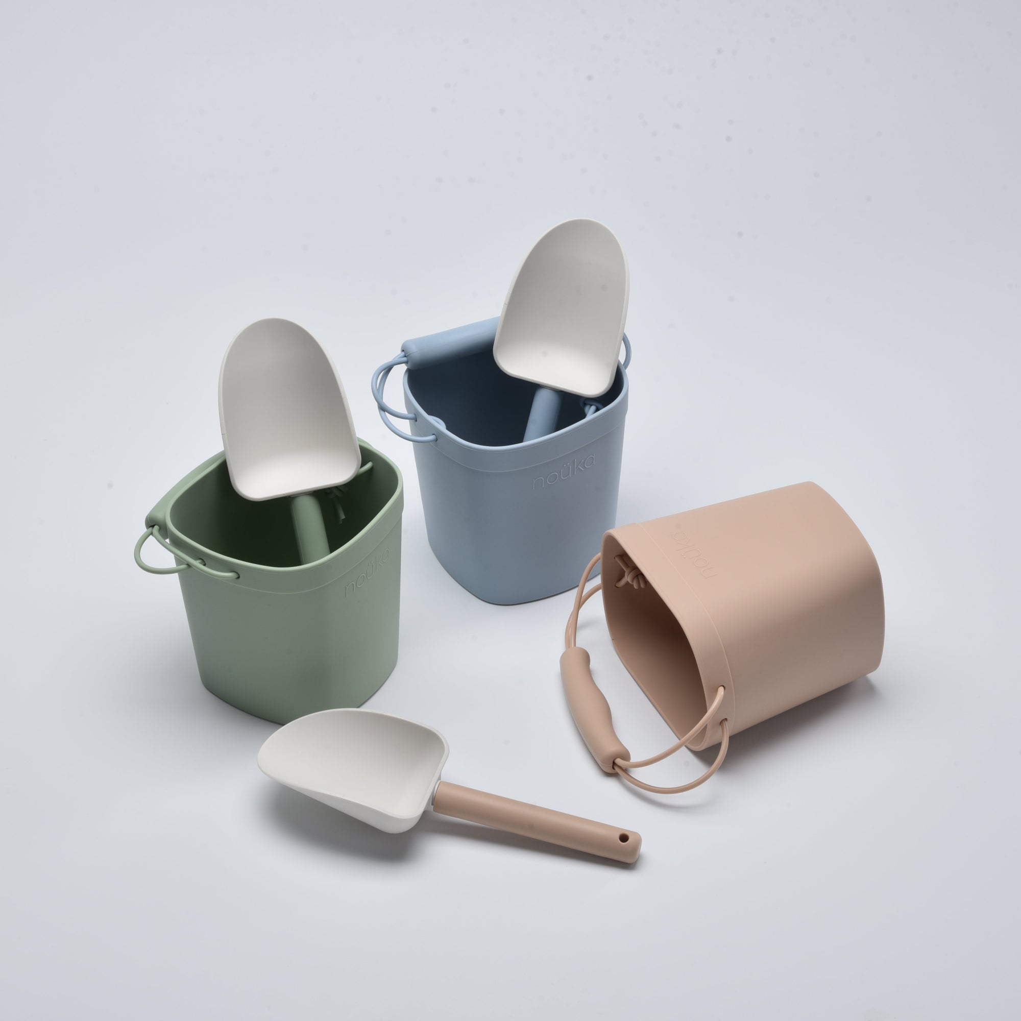 noüka Silicone Bucket & Shovel - Lily Blue (Sold in Case of 2, Qty of 1=2 products)