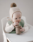 noüka Straw Cup 6 OZ 2 Pack - Butter/Leaf (Min. of 2 PK, Multiples of 2 PK)