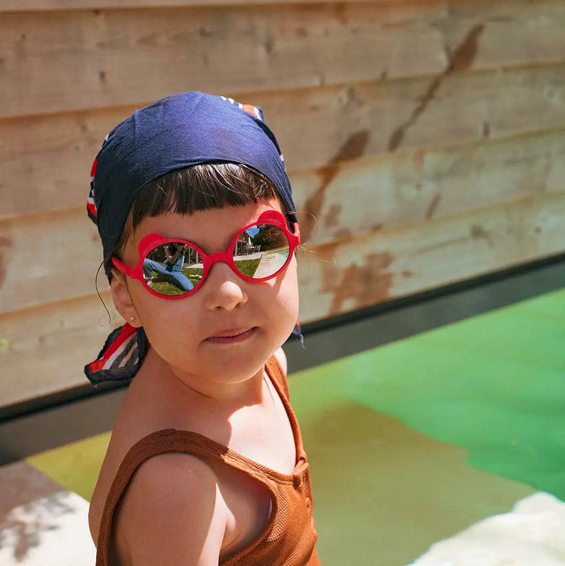 Ki ET LA Ourson Sunglasses - Red Elysee (Min. of 2 PK, multiples of 2 PK)