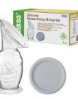 Haakaa Generation 2 150 ml Silicone Breast Pump with Suction Base & Cap Set (Min. of 2 , multiples of 2)