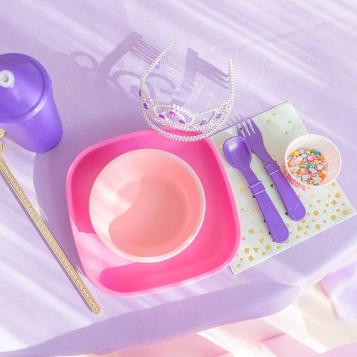 Re-Play 8 PK Packaged Utensils - Purple (Min. of 2 PK, Multiples of 2 PK)