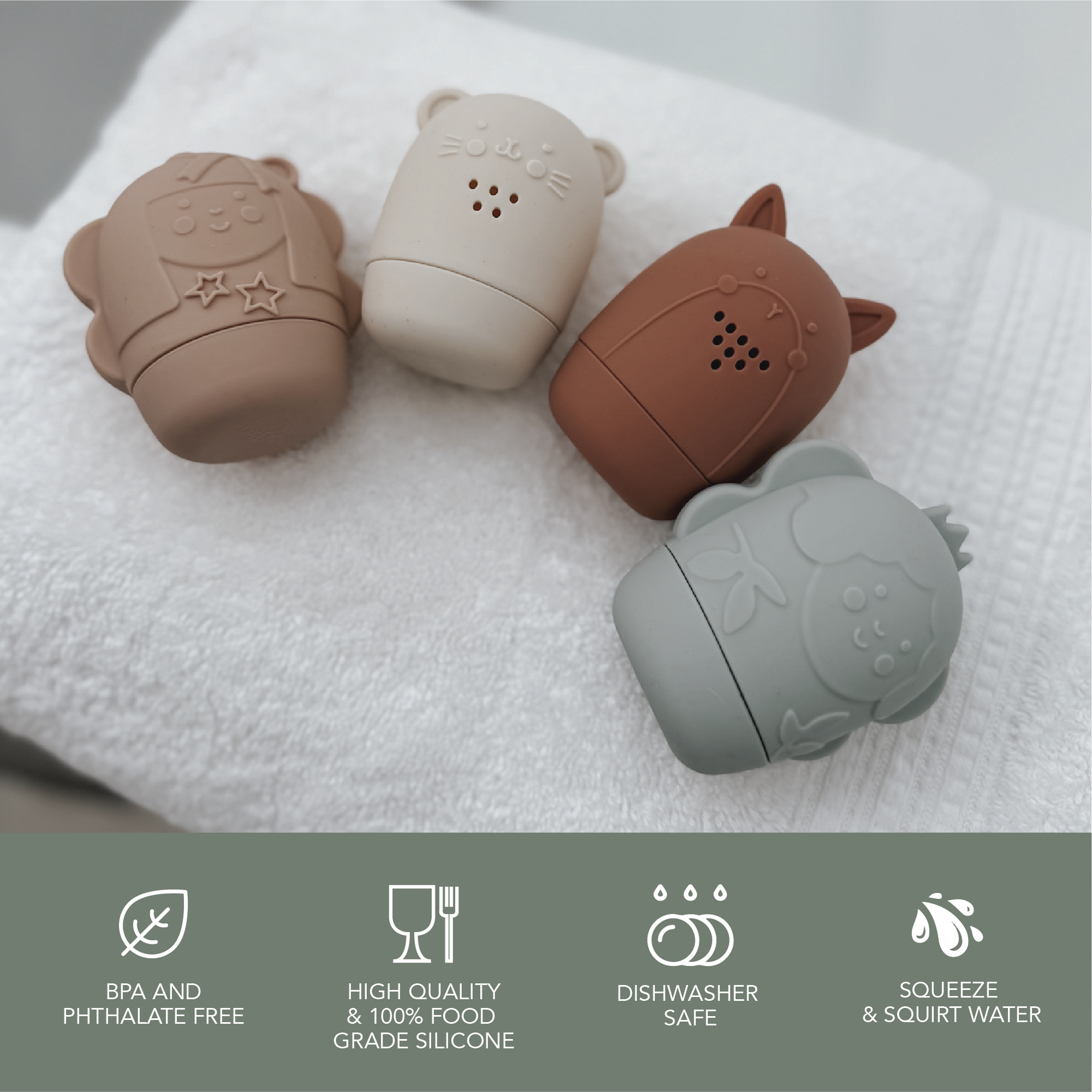 noüka Animal Bath Toys Fairy Collection - Fairy Sparkles (Sold in Case of 2, Qty of 1=2 products)