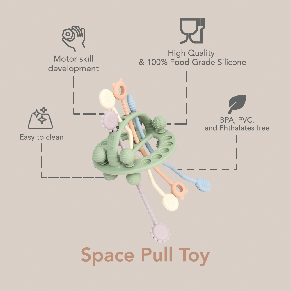 noüka Space Pull Toy - Light Spring (Sold in Case of 2, Qty of 1=2 products)