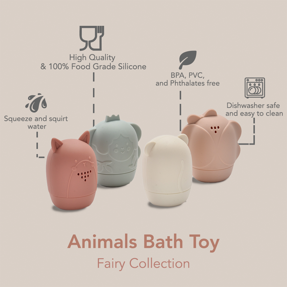 noüka Animal Bath Toys Fairy Collection - Fairy Sparkles (Sold in Case of 2, Qty of 1=2 products)