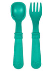 Re-Play 8 PK Packaged Utensils - Teal (Min. of 2 PK, Multiples of 2 PK)