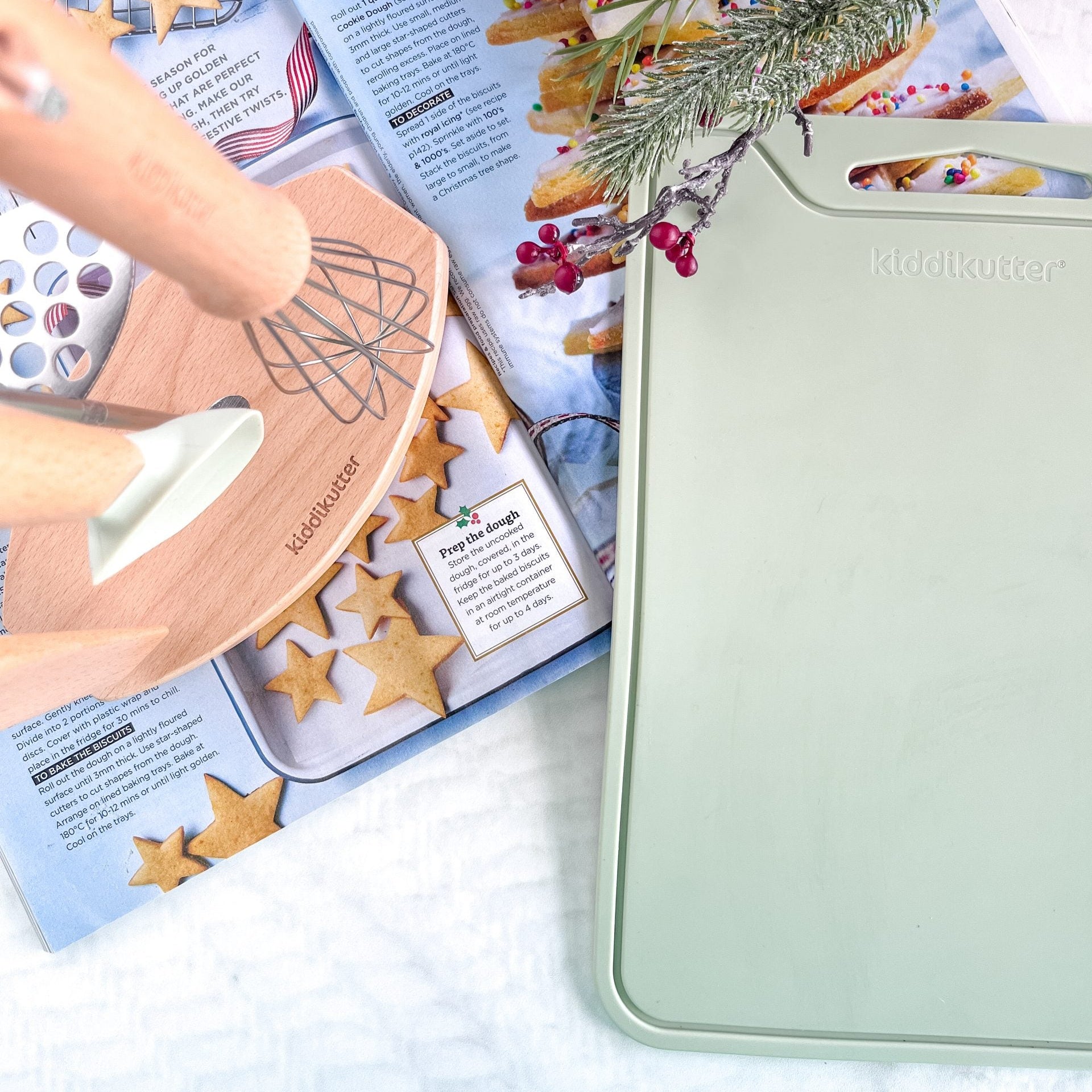 Kiddikutter Silicone Cutting Board - Sage (Min. of 2 PK, multiples of 2 PK)