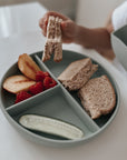 noüka Divided Suction Plate - Leaf (Sold in Case of 2, Qty of 1=2 products)