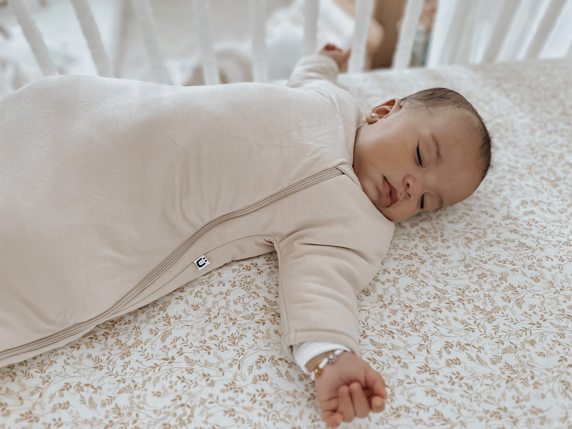 günamüna Long Sleeve Transitional Swaddle Sack Duvet Bamboo Blush 2.6 TOG (Min. of 2, multiples of 2)