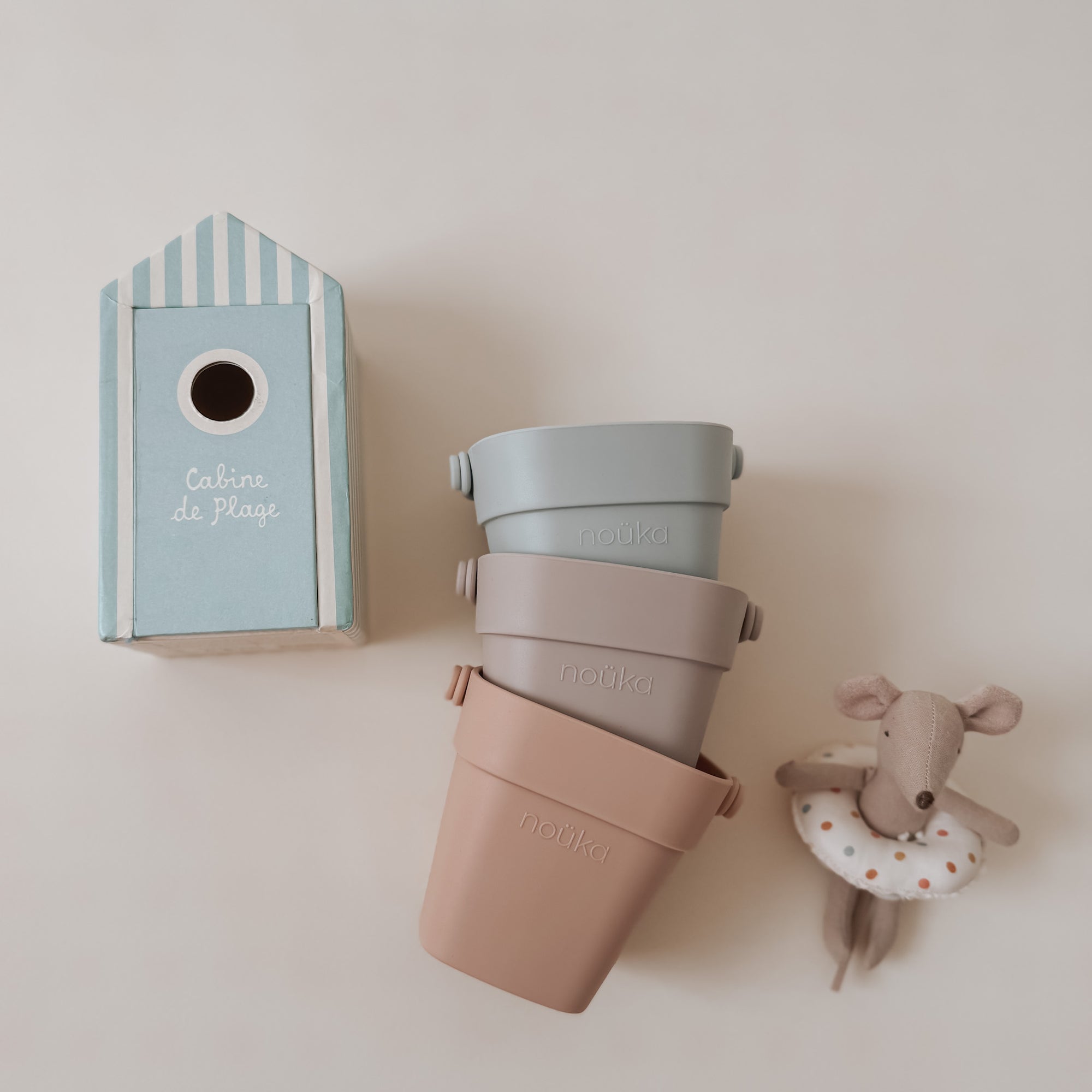 noüka Tiny Bath Buckets - Sunset (Min. of 2 PK, Multiples of 2 PK)
