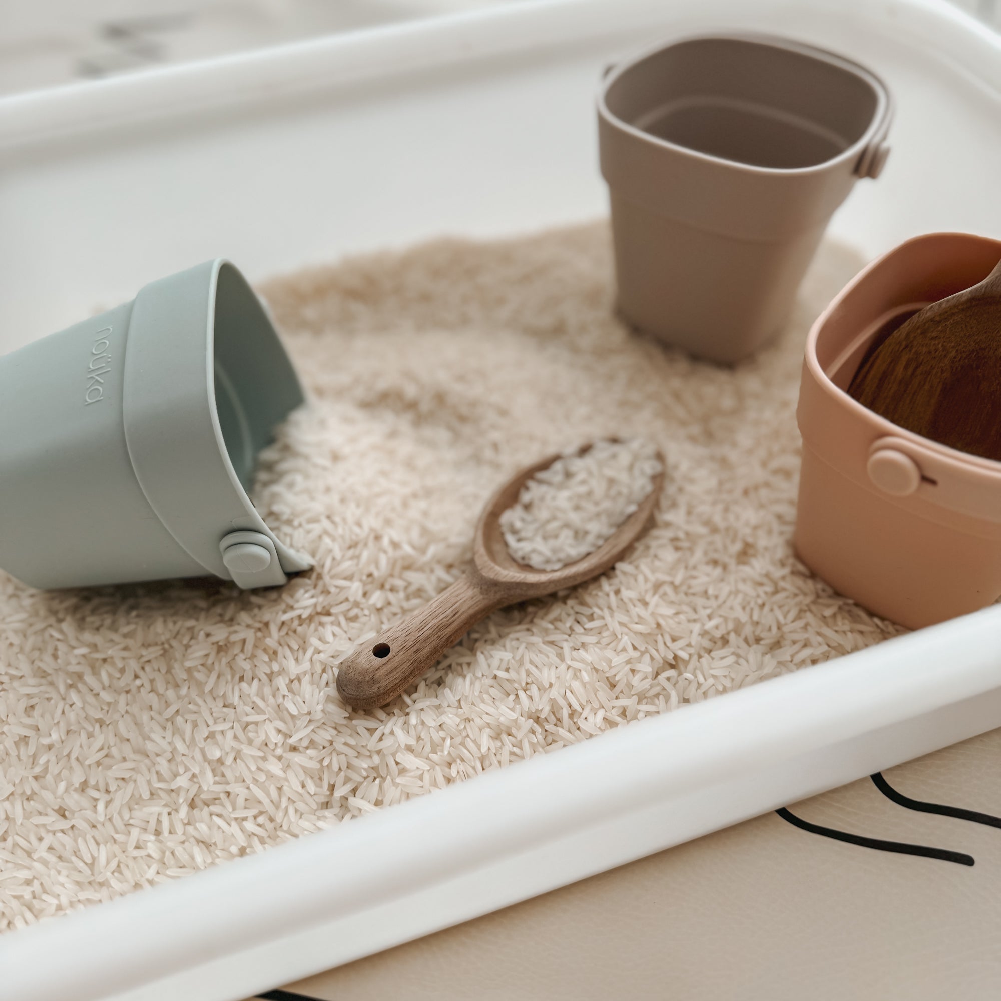 noüka Tiny Bath Buckets - Sunset (Min. of 2 PK, Multiples of 2 PK)