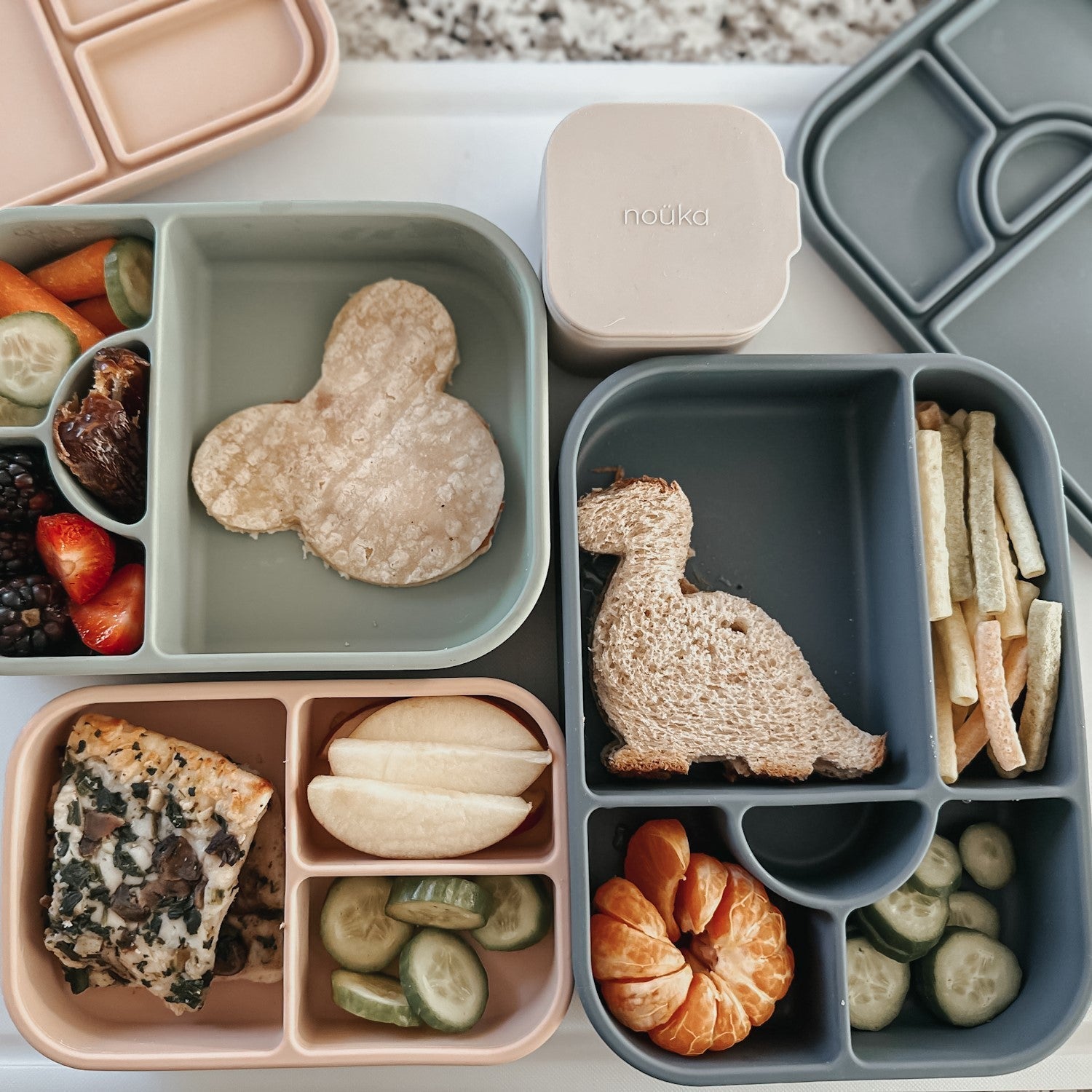 noüka Medium Silicone Sealed Lunch Box - Wave (Min. of 2 PK, Multiples of 2 PK)