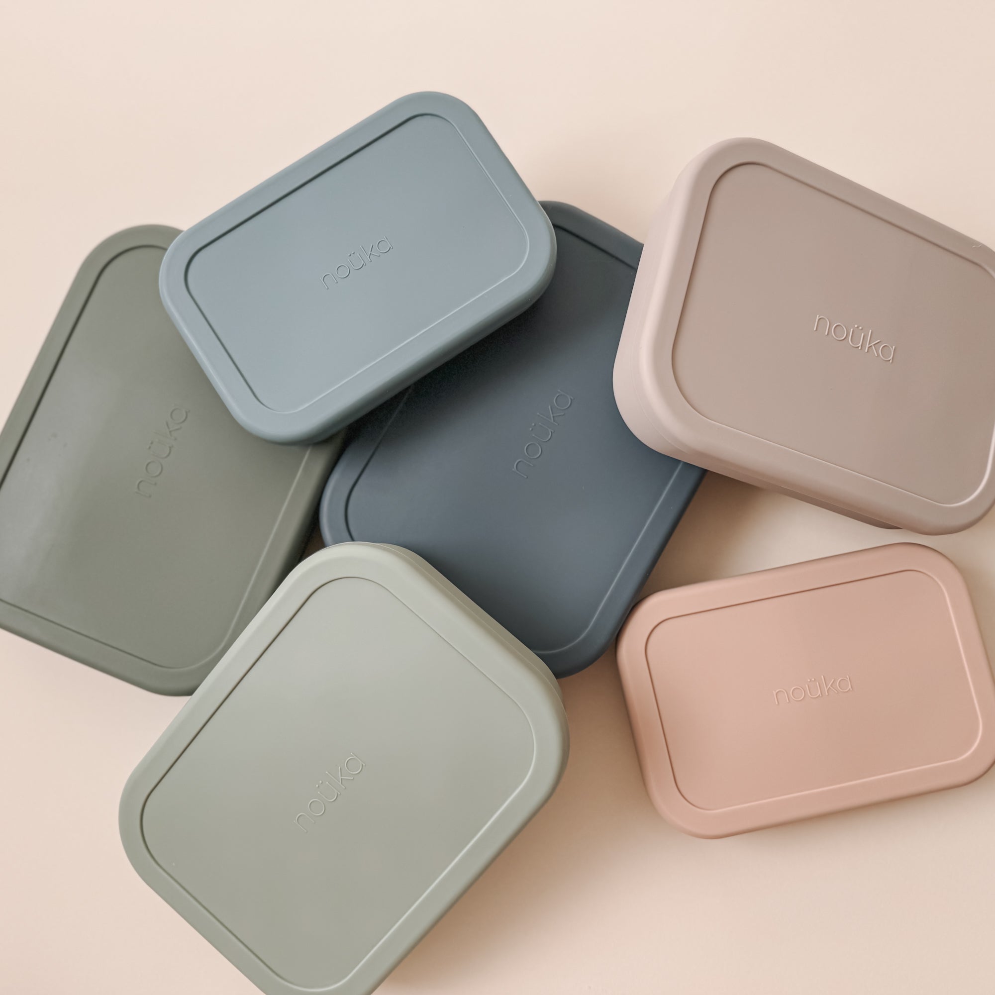 noüka Medium Silicone Sealed Lunch Box - Wave (Min. of 2 PK, Multiples of 2 PK)