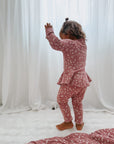 günamüna Two Piece Ruffled Sweatsuit Mini Floral (Min. of 2, multiples of 2)