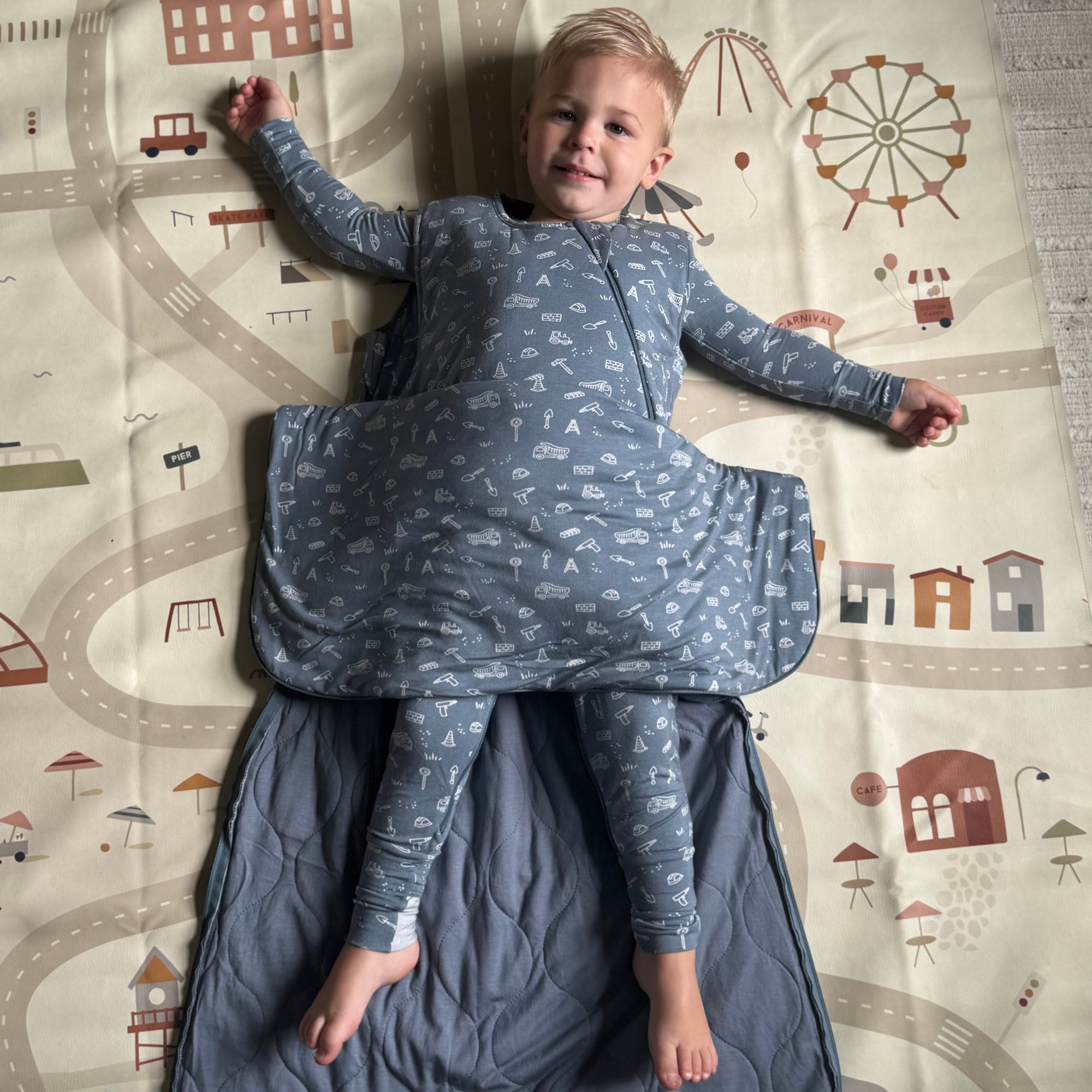 günamüna Long Sleeve Transitional Swaddle Sleep Sack Duvet Bamb Construction 1 TOG (Min. of 2, multiples of 2)