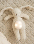 Moonie Organic Humming Bunny With Lamp - Polar (Min. of 2 PK, multiples of 2 PK)