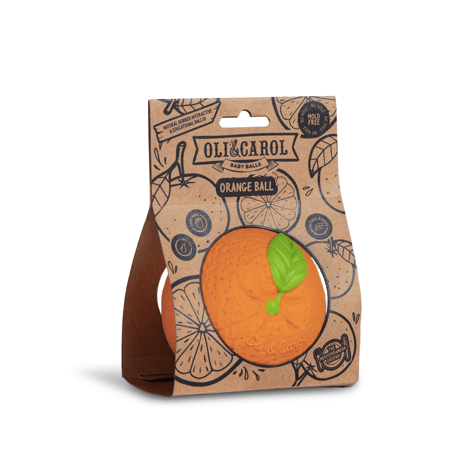 Oli & Carol Orange Baby Ball (Min. of 2 PK, multiples of 2 PK)
