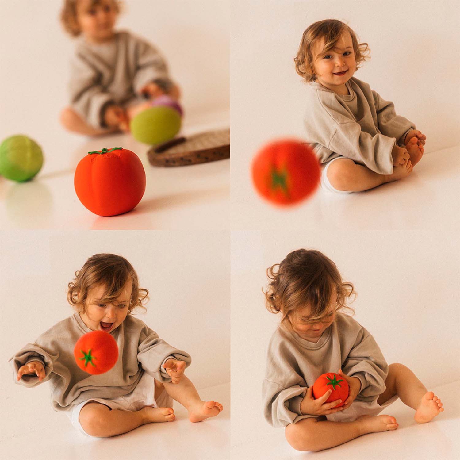 Oli & Carol Tomato Baby Ball (Min. of 2 PK, multiples of 2 PK)
