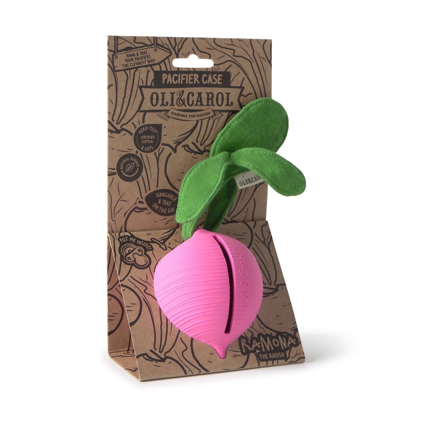 Oli & Carol Ramona the Radish Pacifier Case (Min. of 2 PK, multiples of 2 PK)