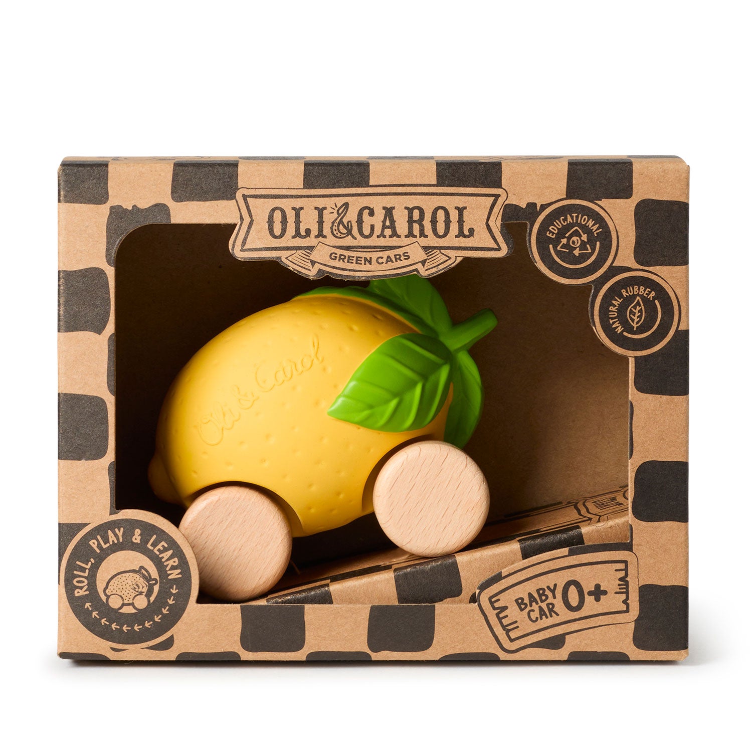 Oli & Carol Lou The Lemon Baby Car Toy (Min. of 2 PK, multiples of 2 PK)