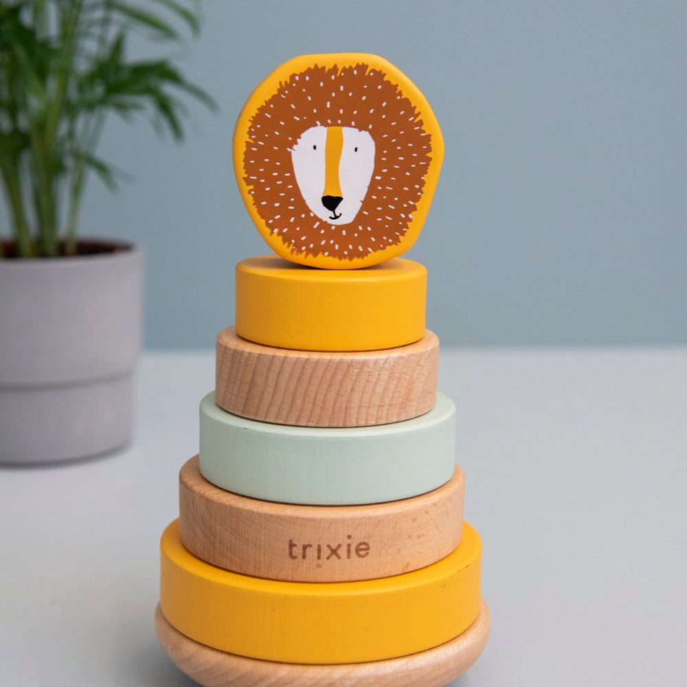 Trixie Wooden stacking toy - Mr. Lion (Min. of 3 PK, multiples of 3 PK)
