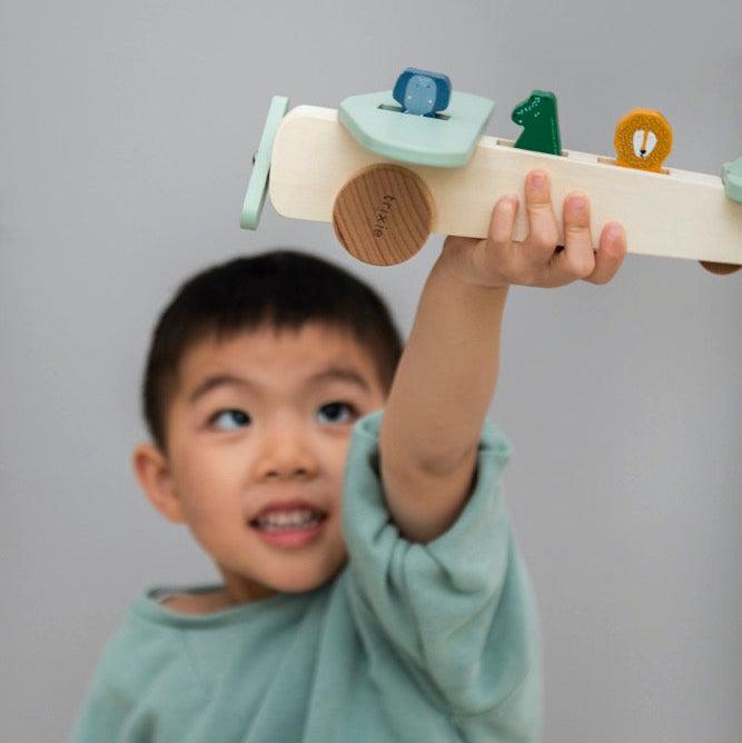 Trixie Wooden animal airplane (Min. of 2 PK, multiples of 2 PK)