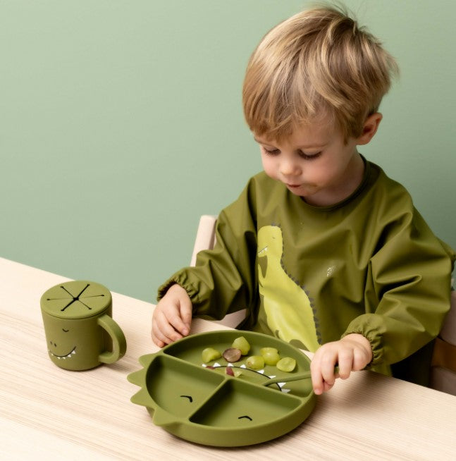 Trixie Silicone divided suction plate - Mr. Dino (Min. of 2 PK, multiples of 2 PK)