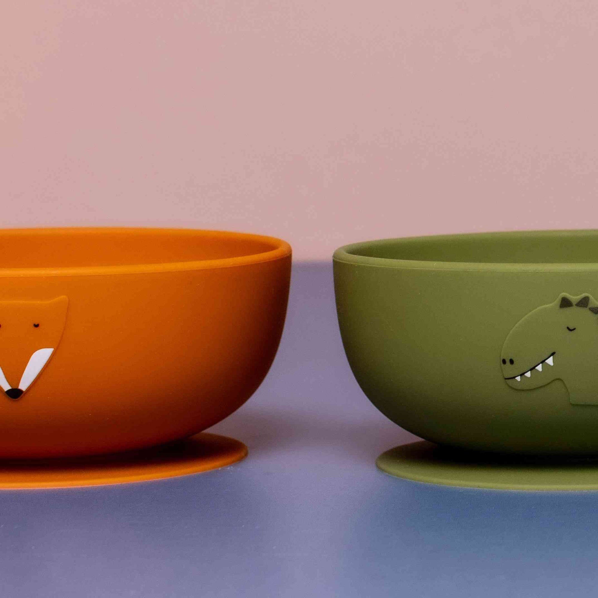 Trixie Silicone bowl with suction - Mr. Dino (Min. of 2 PK, multiples of 2 PK)