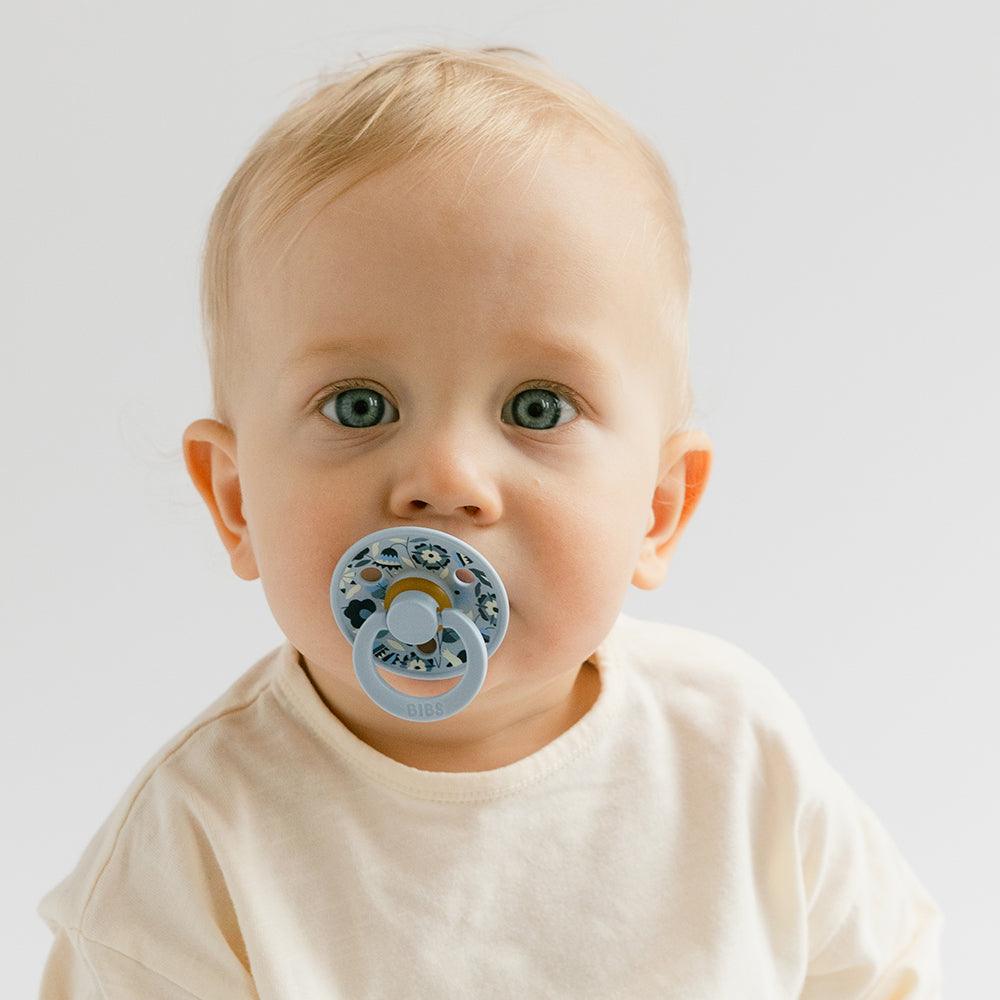 BIBS x Liberty Pacifier Original COLOUR Latex 2 PK Bobo Ivory Mix (Min. of 2 PK, multiples of 2 PK)