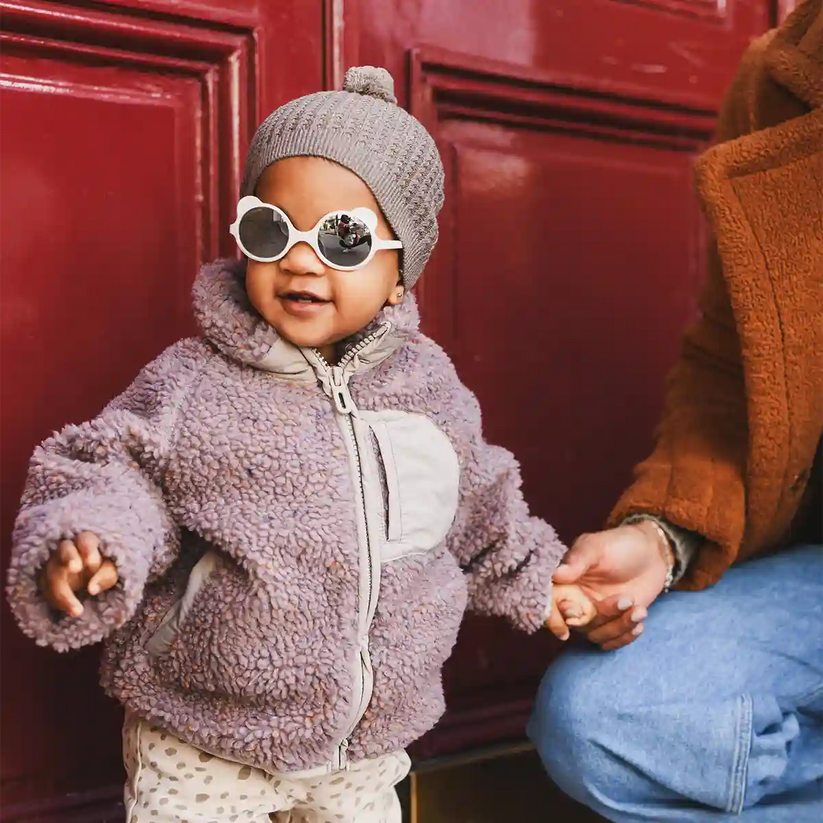 Ki ET LA Ourson Sunglasses - White Elysee (Min. of 2 PK, multiples of 2 PK)
