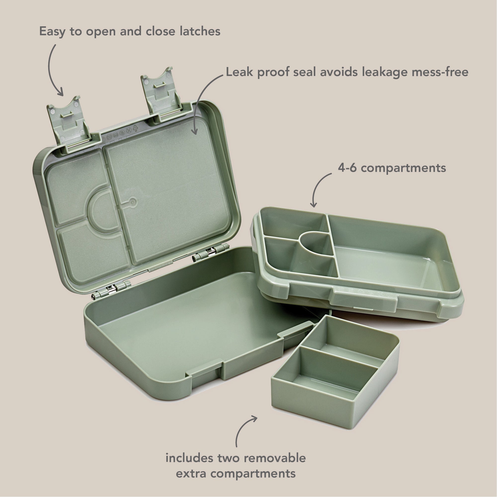 noüka Design Bento Lunch Box - Fairy Bush (Min. of 2 PK, Multiples of 2 PK)