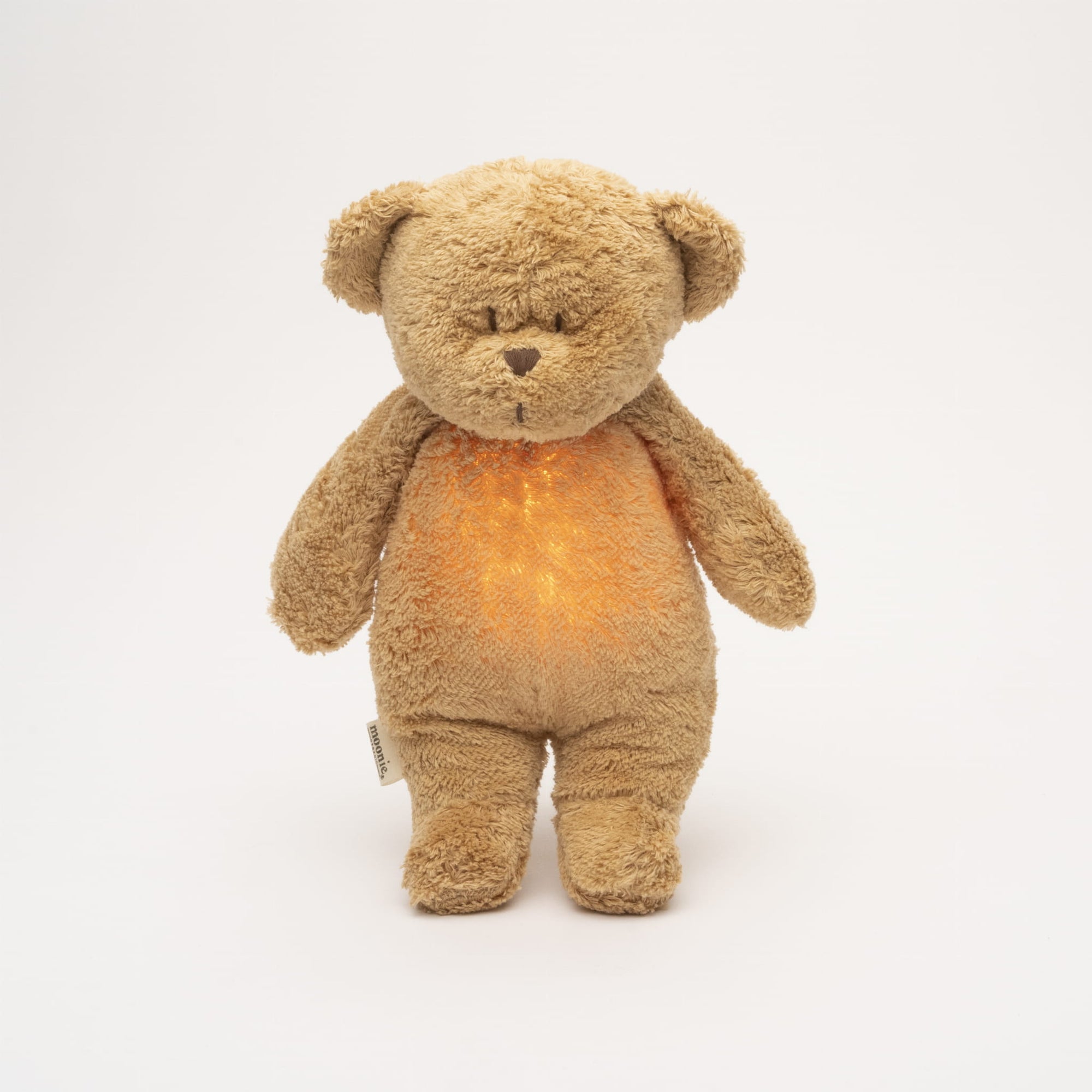 Moonie Organic Humming Bear With Lamp - Cappuccino (Min. of 2 PK, multiples of 2 PK)