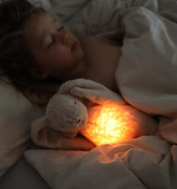 Moonie Organic Humming Bear With Lamp - Rose (Min. of 2 PK, multiples of 2 PK)