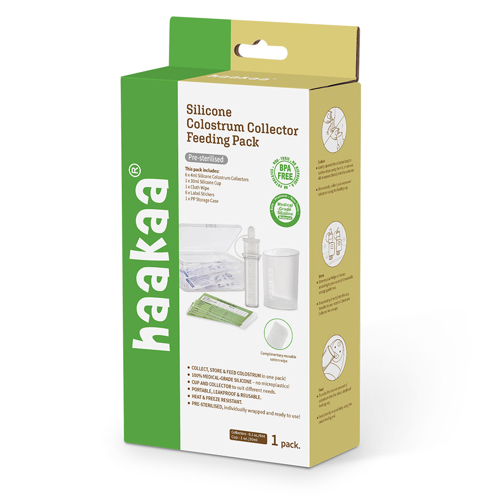 Haakaa Silicone Colostrum Collector Feeding Pack (pre-sterilised) - 6pcs (Min. of 4 , multiples of 4)