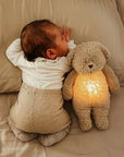 Moonie Organic Humming Bear With Lamp - Sand (Min. of 2 PK, multiples of 2 PK)