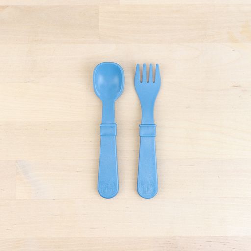 Re-Play 8 PK Packaged Utensils - Denim (Min. of 2 PK, Multiples of 2 PK)
