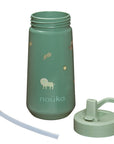 noüka Flip-Top Straw Drinking Bottle 14 Oz Henry Collection - Safari (Sold in Case of 2, Qty of 1=2 products)