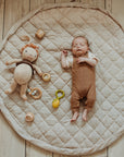 Play&Go Stripes Blue organic babymat (Min of 1, multiples of 1)