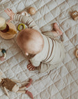 Play&Go Stripes Blue organic babymat (Min of 1, multiples of 1)