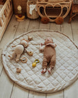 Play&Go Stripes Blue organic babymat (Min of 1, multiples of 1)