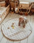 Play&Go Stripes Blue organic babymat (Min of 1, multiples of 1)