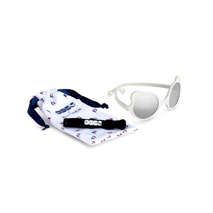 Ki ET LA Ourson Sunglasses - White Elysee (Min. of 2 PK, multiples of 2 PK)