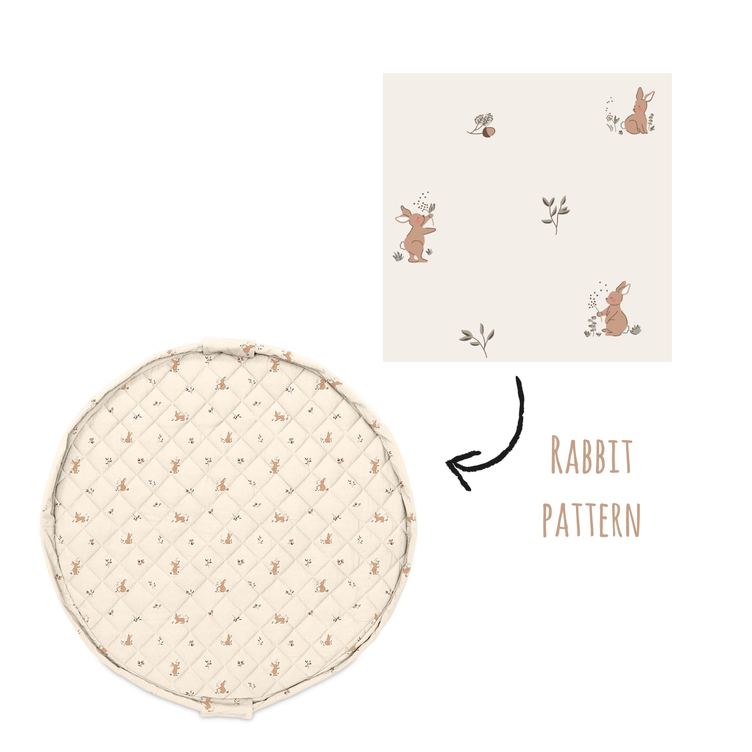 Play&Go Rabbit organic babymat (Min of 1, multiples of 1)